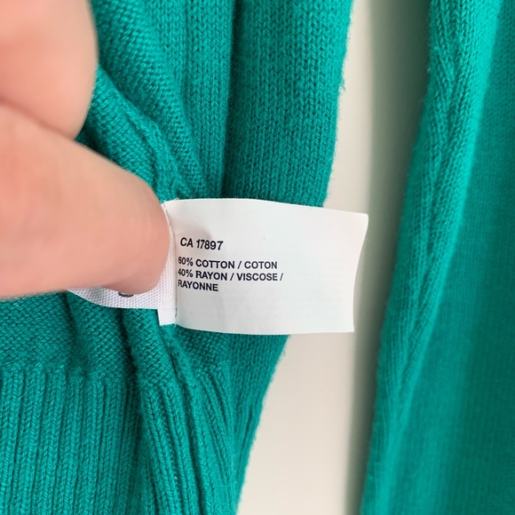 Gap vintage teal sequined cardigan size small - iridescent sequin top - y2k - Picture 5 of 6